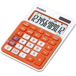 Calcolatrice Casio MS20-NC 12c. da tavolo arancio