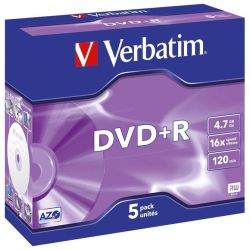 DVD+R Verbatim 4,7GB Jewel Case