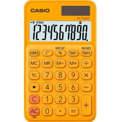 Calcolatrice Casio SL-310n 10c. tascabile arancione