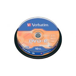 DVD-R Verbatim 4,7GB Torre 10pz