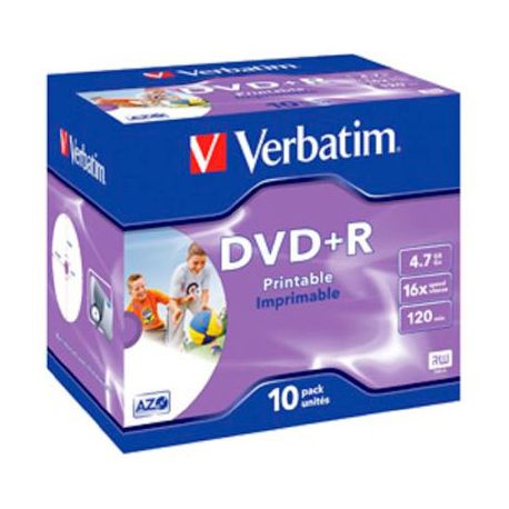 DVD+R Verbatim 4,7GB Printable Jewel