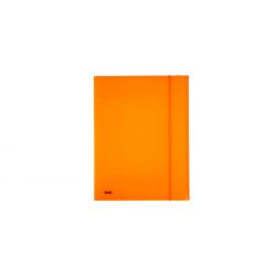 Cartella ppl NEON Favorit 3 lembi + elastico 24x33 arancione