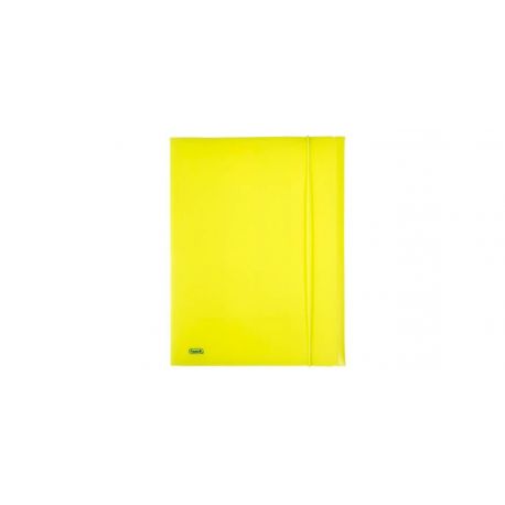 Cartella ppl NEON Favorit 3 lembi + elastico 24x33 giallo
