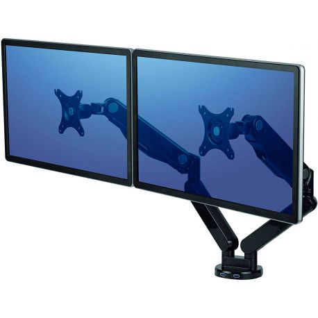 Braccio monitor verticale platinum series doppio