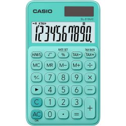 Calcolatrice tascabile Casio SL-310uc verde pastello i