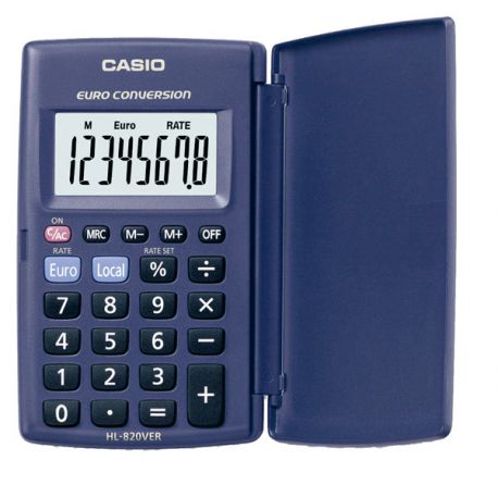 Calcolatrice Casio HL-820 VER 8cif. tascabile