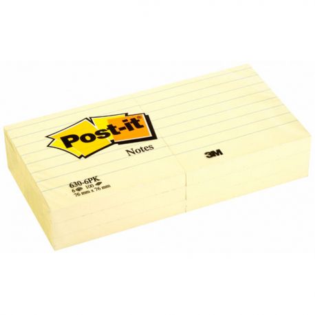 Post-it 3M 630 a righe 76x76