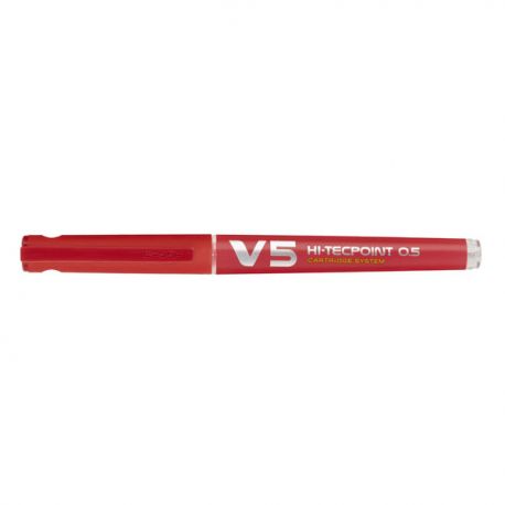 Roller Pilot Hi-Techpoint V-5 rosso ricaricabile