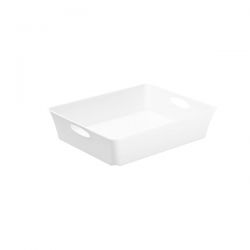 Vassoio in polipropilene Rotho cm 37x27x6 bi.