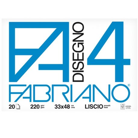 Album Fabriano Disegno 4 33x48 20fg Liscio 220gr