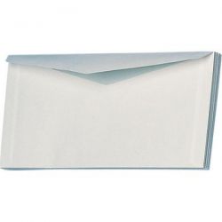 Buste bianche 11X23/80gr finestra a destra taglio a punta Kristall cf.500pz