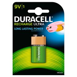 Pila ricaricabile Duracell HR9V transistor 9V