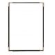 SET 3 PORTA MENU CRYSTAL BR2 DOPPIO PER 4 FOGLI A4