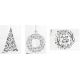 SET 3 STENCIL SU FOGLIO A2 A TEMA NATALE SECURIT