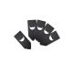 SET 10 TARGHETTE NERE PER BOTTIGLIA 65X16CM SECURI