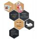 SET LAVAGNE DA PARETE WALL HEXAGON SECURIT