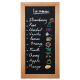 LAVAGNA NERA TEAK 40X60CM WOODY SECURIT