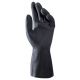 GUANTI ALTO 260 IN LATTICE NATURALE NERO TG.9