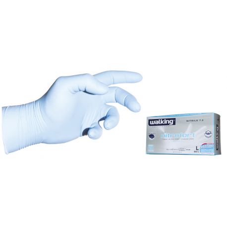 GUANTI NITRILE NITRO FORT MONOUSO AMBIDE TG. M