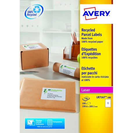 Etichette Avery LR7167 199x289 ric.1e/100fg