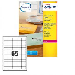 Etichette Avery L7551 38,1x21,1 65et./25fg tras.