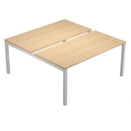 Tavolo 2 postaz. SOLIDA 140x168x72 rovere