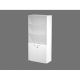 Armadio AR ante basse+vetro 90x46x200h bianco