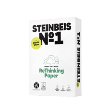 Carta riciclata A4 80gr Steinbeis N.1 Ecolabel