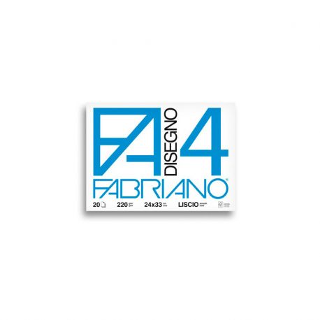 Blocco Fabriano Disegno 4 24x33 20fg Liscio Sq.