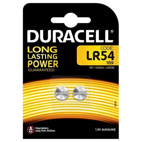 Pile bottone LR54 LR1130 1,5v cf.2pz