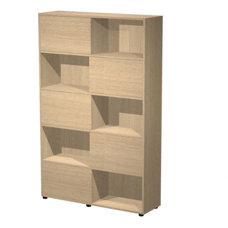 Libreria Tetris 5 ante scorr. 120x35x191h rov/rov