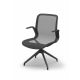 Poltrona MARILYN 4 gambe fisse bassa rete bia/gr
