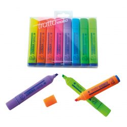 TRATTO VIDEO GREEN PACK CF.8 COLORI ASS.