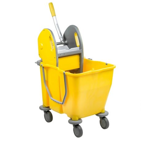CARRELLO DOPPIA VASCA 15+15LT CON PRESSA PRESSDUO