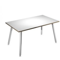 SCRIVANIA 140X80XH74,4CM BI/ BI SKINNY METAL