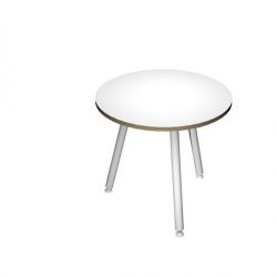TAVOLO RIUNIONE TONDO D.80CM BI/BI SKINNY METAL