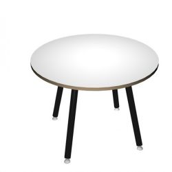TAVOLO RIUNIONE TONDO D.100CM BI/BI SKINNY METAL