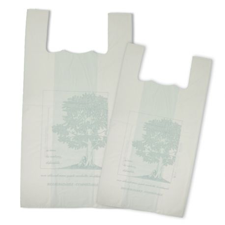 Shoppers 28X50cm 7+7cm 18my Mater-Bi cf.500pz