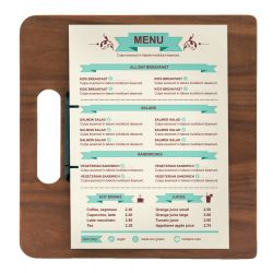 PORTAMENU CHOPPING BOARD LEGNO ANELLI 327X30CM SEC