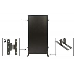 LAVAGNA MULTIB. NERA 60X115CM CORNICE ARG. SECURIT