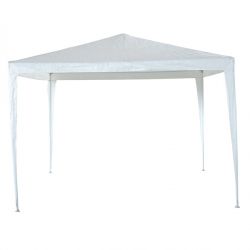 Gazebo 3x3 H.2,5mt bianco PE LE