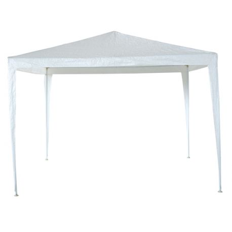 Gazebo 3x3 H.2,5mt bianco PE LE