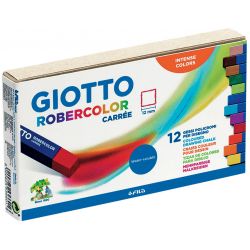 Gessi sez.quadrata Giotto Robercolor 12pz. ass.