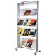 Espositore Large 4 ripiani trasparente Paperflow grigio