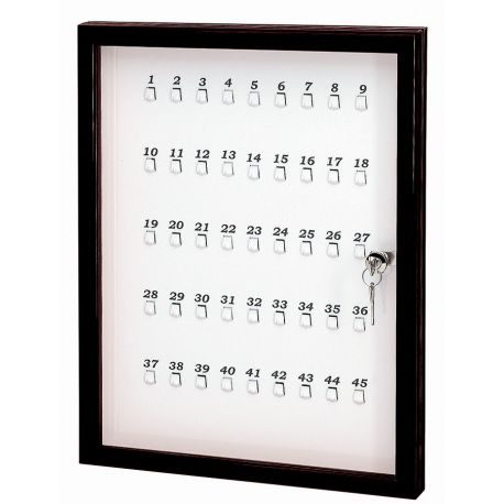 Bacheca portachiavi 45 posti 30x45cm con serratura