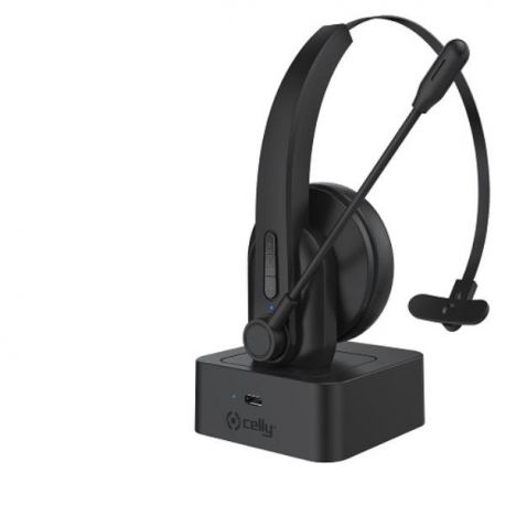 Cuffia mono wireless USB + base ricarica