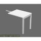 Allungo rev. SOLIDA 80x60x73cm bianco