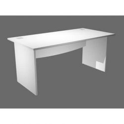 SCRIVANIA FIANCHI MELAMINICO CM.140X80X73H BIANCO