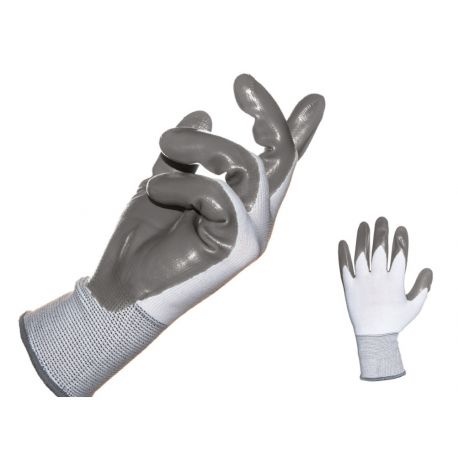 GUANTI NITROSTAR NITRILE GRIGIO TG.8