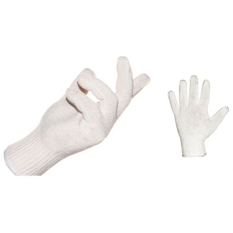GUANTI TRICOFIL IN FILO CONTINUO DI COTONE TG.S
